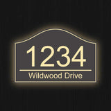 Vintage Address Plaque Classic Design Light Up House Number Address Street Numbers