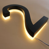 Painted metal halo lit address signs 3d raise letters light up letters numbers