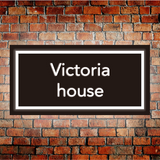 Illuminated Modern House Sign Metal Address Name lighted Sign