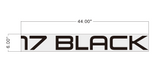 17 BLACK 316 stainless Steel Edge Lit Letters