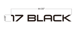 17 BLACK 316 stainless Steel Edge Lit Letters