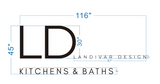 LD Landivar Design Kitchens & Baths Backlit sign