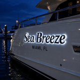 Custom Illuminated Yacht Sign Weather Resistant LED Boat Signage - view 3