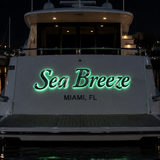 Custom Illuminated Yacht Sign Weather Resistant LED Boat Signage