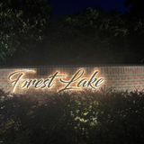 Custom Illuminated 3D Metal Backlit Letters House Boat Name Club Store Lobby Sign
