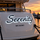 Custom Illuminated Yacht Name Sign | 316 Stainless - view 6