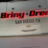 Illuminated Vessel Name Sign Seawater Resistant LED Boat Signage
