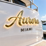 316 Stainless Steel Boat Lettering | Custom Yacht Name Sign - view 2