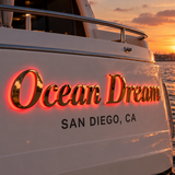 Custom Illuminated Yacht Sign Weather Resistant LED Boat Signage - view 5