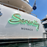 316 Stainless Steel Boat Lettering | Custom Yacht Name Sign - view 3