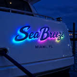 Illuminated Yacht Sign Vessel's Safety Decoration Weather Resistant Boat Signage