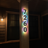 Back Light House Numbers Modern Led Lit up Address Numbers - view 4