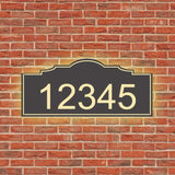 Vintage Illuminated Address Plaque Horizontal House Number Address Street Numbers