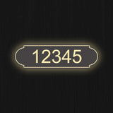 Vintage Light up Address Plaque Horizontal House Number Address Street Number