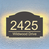 Vintage Address Plaque Led Light House Number Address Street Numbers Light Box