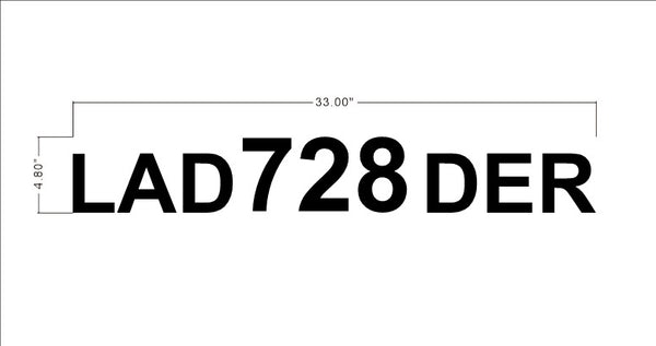 LAD 728 DER Metal Backlit Letters – Cozyle