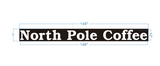 North Pole Coffee Metal Backlit Letters