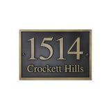 Vintage Metal Address Number Plaque Hotel Villa Building House Bronze House Number