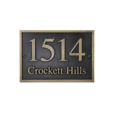 Metal Address Plaque Bronze Plaque Gate Sign Hotel Villa Building House Number