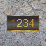 Retro Metal Address Plaque Signage Hotel Villa House Bronze House Number