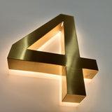 LED Backlit House Numbers Glow in the Dark address Sign