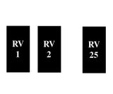 RV 1 -25 Address Plaque (25 sets)