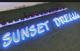 Sunset Dream  316 stainless Steel Edge Lit Letters