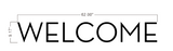WELCOME Backlit Letters
