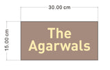 The Agarwals Thin Address Plaque