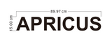 APRICUS Metal Backlit Letters (two sets)