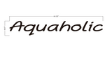 Aquaholic 316 Stainless Steel Edge Light Sign