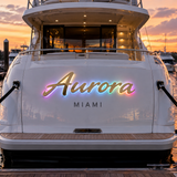 316 Stainless Steel Boat Lettering | Custom Yacht Name Sign