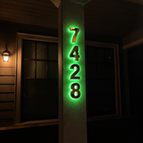 Back Light House Numbers Modern Led Lit up Address Numbers - view 3