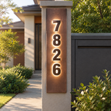 Back Light House Numbers Modern Led Lit up Address Numbers - view 2