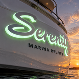 Custom Illuminated Yacht Name Sign | 316 Stainless - view 4