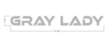 GRAY LADY 316 stainless Steel Edge Lit Letters