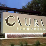 Reverse Light Channel Letters Stainless Steel 3D Letter Sign Building Name Lobby Sign