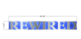 REWIRED 316 stainless Steel Backlit Letters