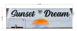 Sunset Dream  316 stainless Steel Edge Lit Letters