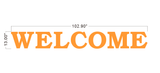 WELCOME Metal Backlit Letters