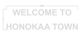 WELCOME TO HONOKAA TOWN 3D Stainless Steel Letters