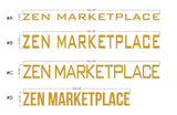 ZEN MARKETPLACE Solid Metal Letters