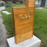 Light up House Number Metal Address Numbers Halo Lighting