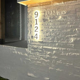Lighted House Number Big Metal Address Numbers Back Lighting
