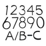 Metal House Numbers 3D Raised Address Numbers 5 Inches Black