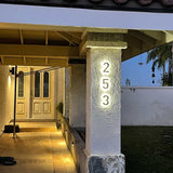 Led House Number Big Metal Address Numbers Back Lighting Vertical