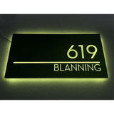 Number Plate of House Backlit Sign Led Address Numbers
