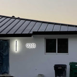 Backlit House Numbers Metal Led Backlit Modern Address Number
