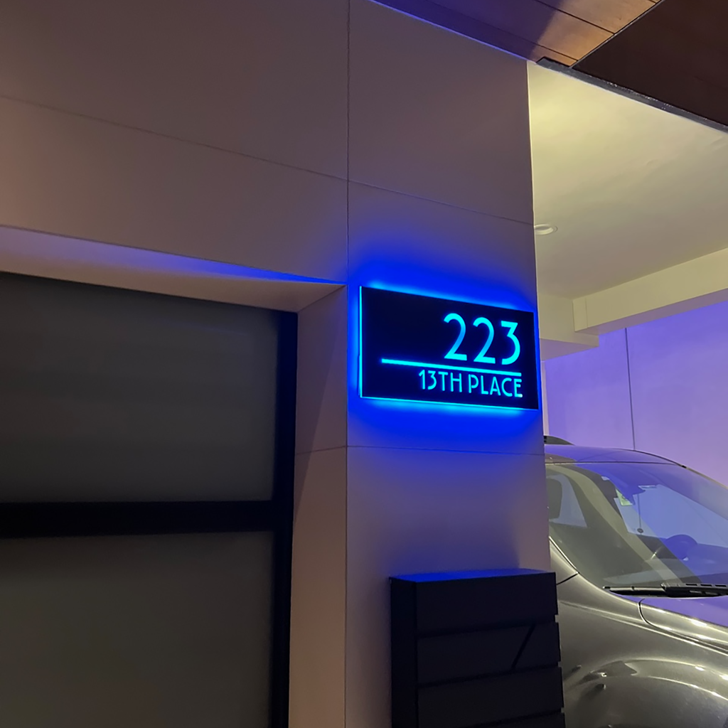 Led Number Signange Number Plate of House Backlit Sign Led Address Numbers – Cozyle