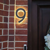 Backlit Number Lighting House Number Metal Address Numbers